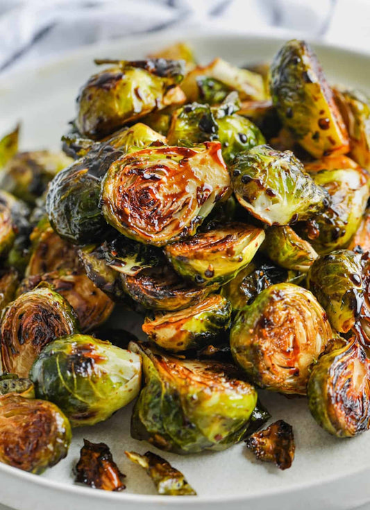 Braised Balsamic Brussels Sprouts