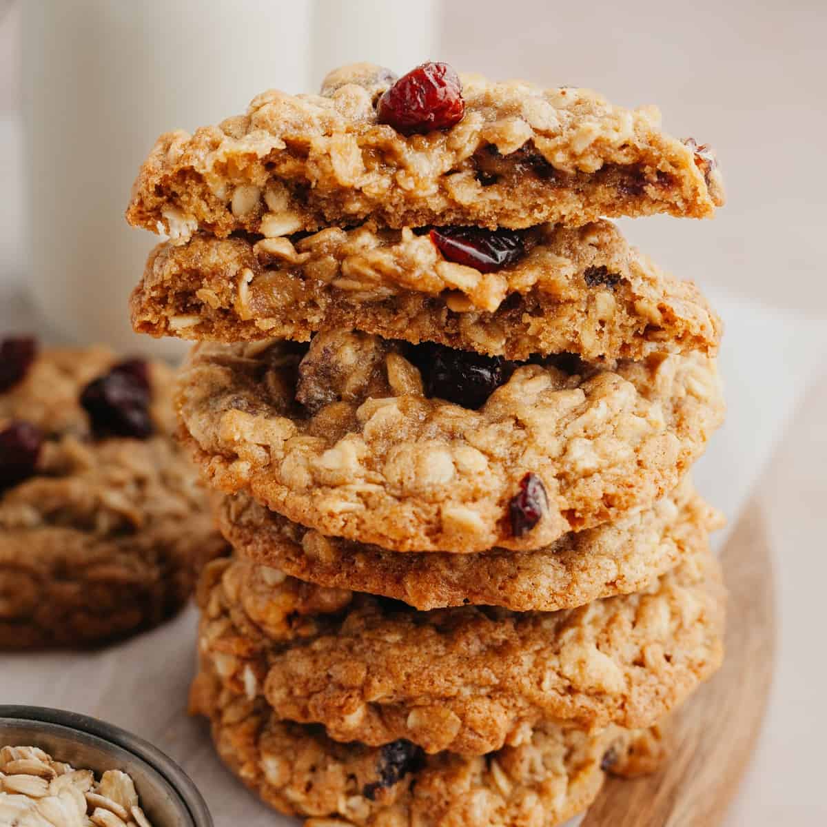 Oatmeal Walnut Cranberry Cookies