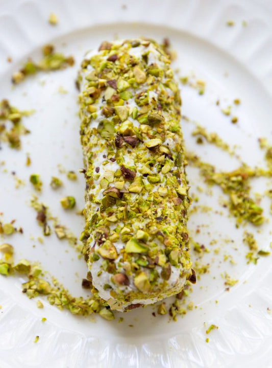 Pistachio Goat Cheese Log