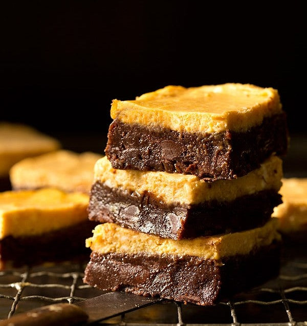 Pumpkin Cheesecake Brownies